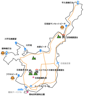 石垣島の観光マップを手に入れよう Pdf 市街地の観光マップ 石垣島ナビ