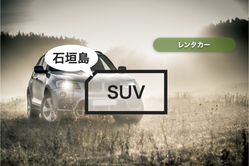 【石垣島】レンタカー SUV【4,300円〜】
