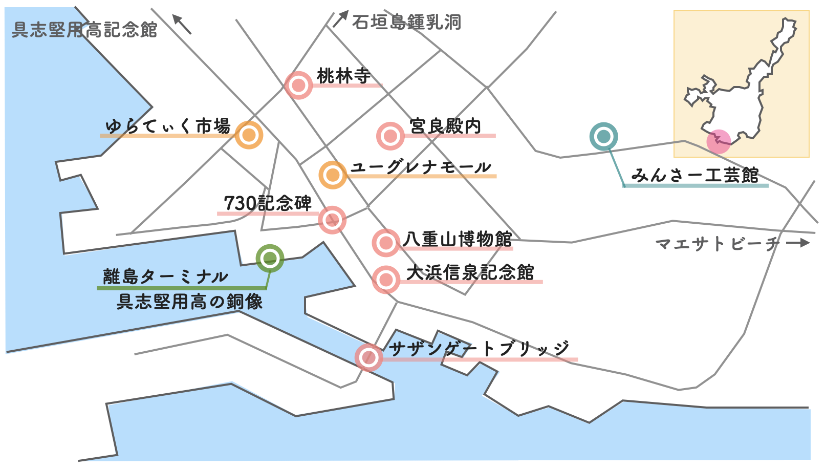 石垣島 市街地 地図