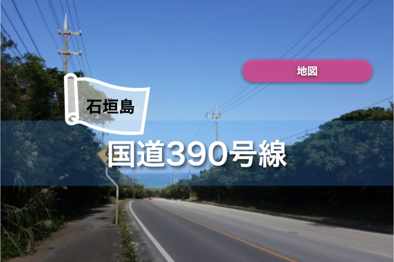 【石垣島】地図（市街地）｜国道390号線