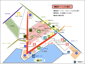 石垣島 地図 市街地 離島ターミナル通り