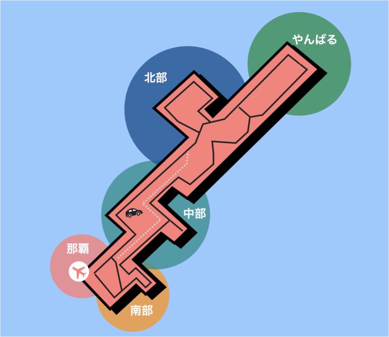 沖縄本島 エリアマップ