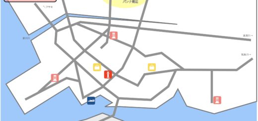 石垣島 イラストマップ バンナ周辺