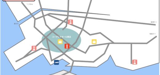 石垣島 イラストマップ ユーグレナモール周辺